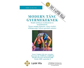 ÚJ! MODERN TÁNC GYERMEKEKNEK