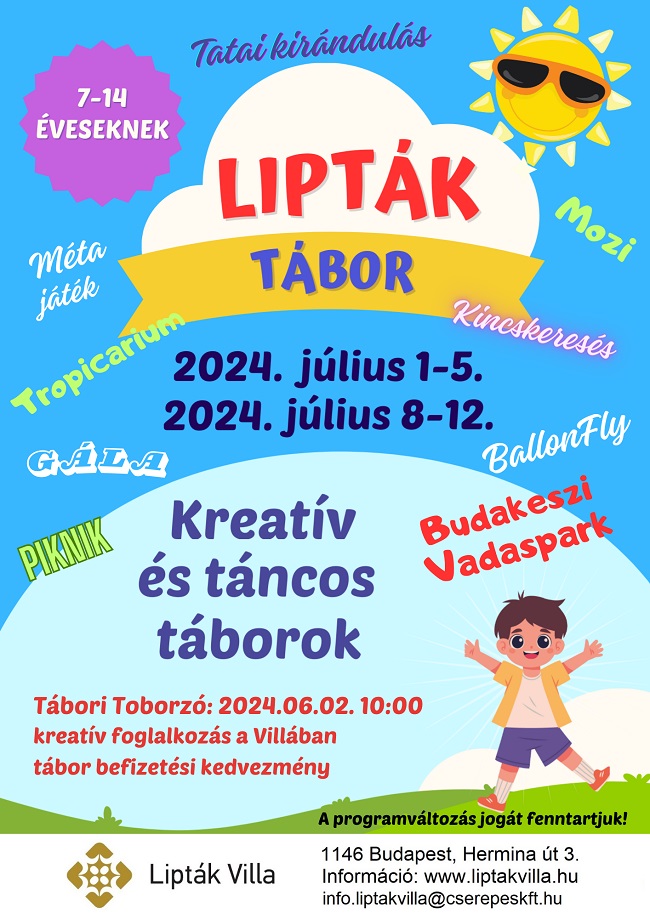 LIPTÁK TÁBOR 2024