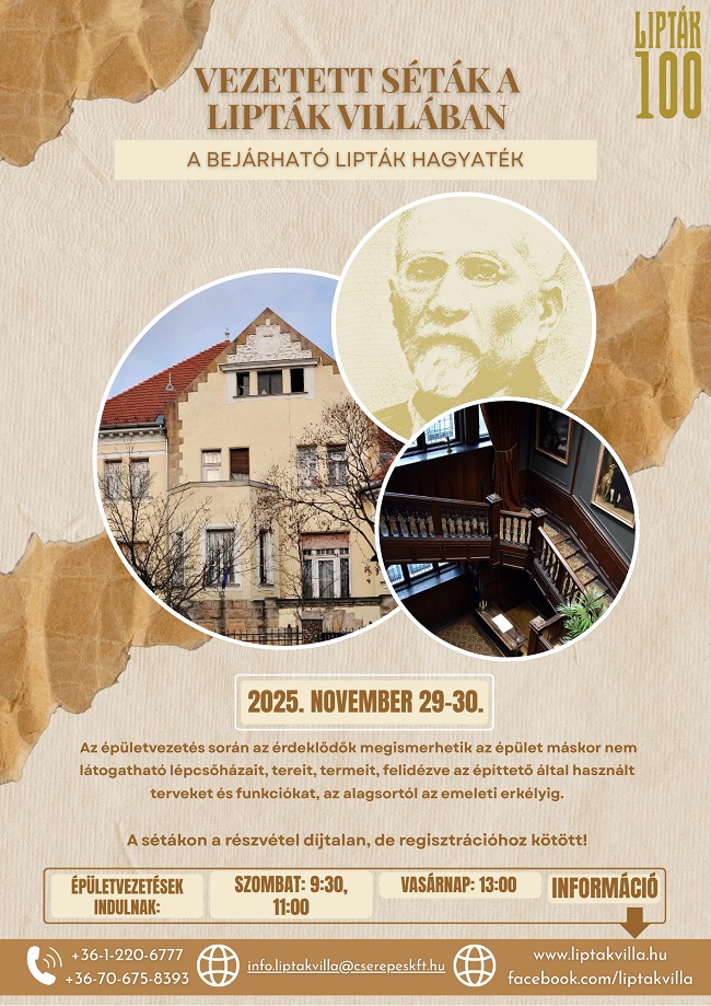 A BEJÁRHATÓ LIPTÁK HAGYATÉK 