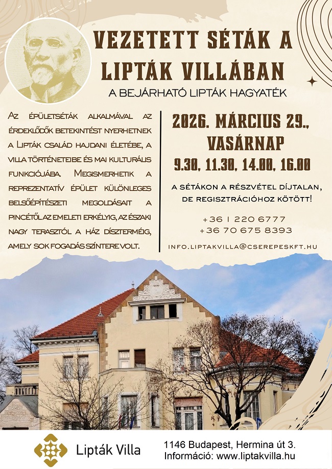 VEZETETT SÉTÁK A LIPTÁK VILLÁBAN