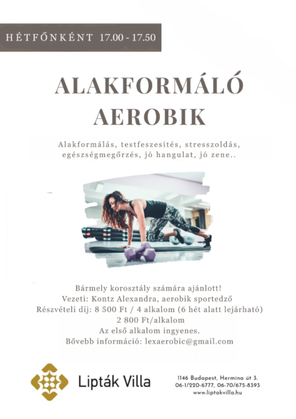 Alakformáló aerobik plakát