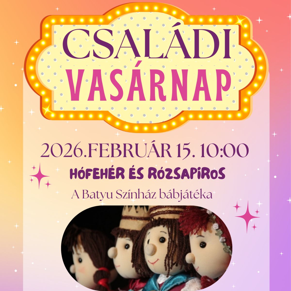 Családi vasárnap – Hófehér és Rózsapiros